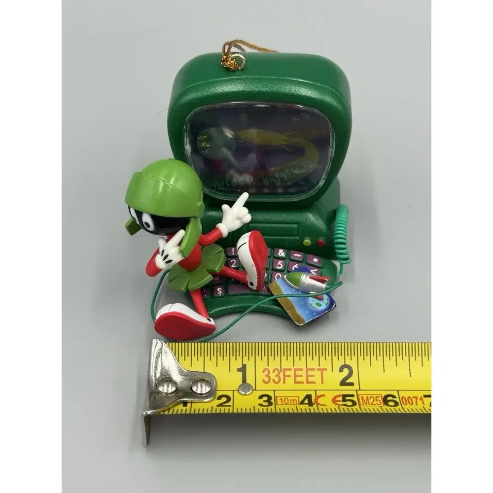 Vintage Looney Tunes Marvin The Martian with Computer Christmas Ornament